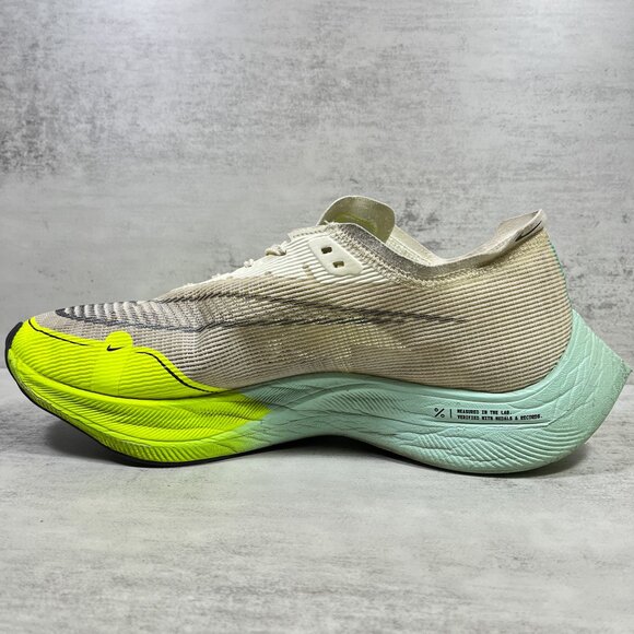 Nike ZoomX Vaporfly Next% Running Shoes - Men\'s Size 10.5 - Tan Yellow main image 7
